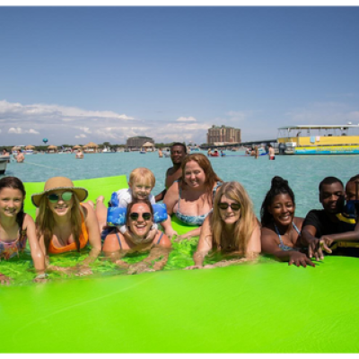 a group of people posing for the camera